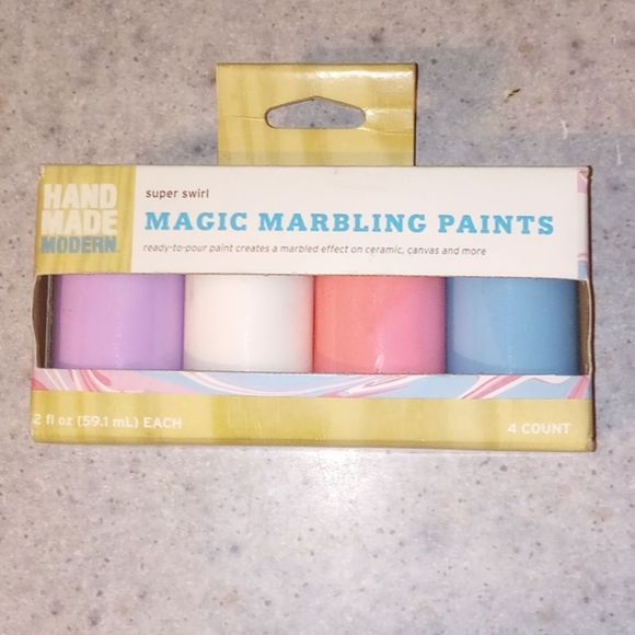 Modern Magic Marbling Paints Super Swirl Purple White Pink Blue - Picture 1 of 5